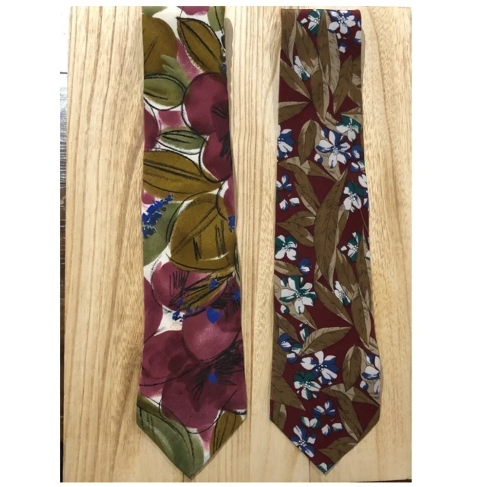Ted Lapidus Floral Ties Multicolor Bundle of 2